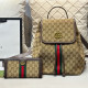 Yellow Casual Daily Stripe Letters Draw String Patchwork Bags