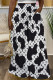 White Black Casual Street Letter Print Gradient Pocket Loose High Waist Wide Leg Full Print Bottoms