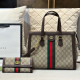Khaki Casual Stripe Letters Patchwork Bags