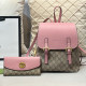 Pink Casual Daily Letters Patchwork Contrast Bags