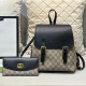 Black Casual Daily Letters Patchwork Contrast Bags