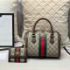 Brown Casual Daily Stripe Letters Patchwork Zipper Bags