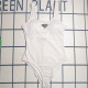 White Sportswear Letters Patchwork Backless Swimwears