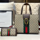 Khaki Casual Stripe Letters Patchwork Contrast Bags