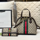 Brown Daily Celebrities Stripe Letters Patchwork Zipper Bags
