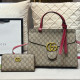 Red Casual Street Letters Patchwork Bags