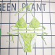 Green Sexy Letters Patchwork Strap Design Swimwears
