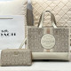 White Casual Daily Letters Patchwork Contrast Bags