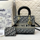 Black Casual Daily Letters Patchwork Contrast Bags