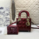 Red Casual Celebrities Solid Color Patchwork Metal Accessories Trim Texture Bags