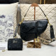 Black Casual Daily Letters Patchwork Irregular Embossed Bags