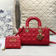Red Casual Daily Solid Color Patchwork Metal Accessories Trim Texture Bags