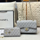 Blue Gray Casual Daily Solid Color Patchwork Metal Accessories Trim Bags
