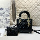 Black Casual Celebrities Solid Color Patchwork Metal Accessories Trim Texture Bags
