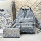 White Blue Casual Street Letters Patchwork Zipper Contrast Bags