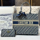 Blue Casual Daily Letters Embroidered Patchwork Bags