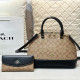 Black Daily Celebrities Letters Patchwork Zipper Contrast Bags