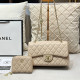 Nude Pink Casual Daily Solid Color Patchwork Chains Zipper Bags