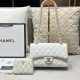 White Casual Daily Solid Color Patchwork Metal Accessories Trim Bags