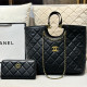 Black Casual Street Solid Color Patchwork Chains Embossed Bags
