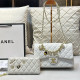 White Casual Street Solid Color Patchwork Metal Accessories Trim Chains Bags