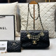 Black Casual Celebrities Flowers Patchwork Metal Accessories Trim Texture Bags