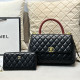 Black Casual Street Solid Color Patchwork Chains Bags