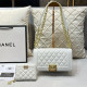 White Casual Street Solid Color Patchwork Chains Texture Bags