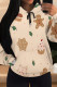 Khaki Casual Print Draw String Pocket Patchwork Hooded Tops