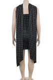 Black Sexy Patchwork Hot Drill Zipper Strapless Wrapped Skirt Dresses(With Ribbons Fluttering)