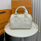 White Casual Daily Letters Patchwork Zipper Embossed Bags