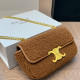 Orange Brown Sexy Daily Solid Color Patchwork Fluffy Bags