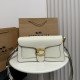 White Casual Daily Solid Color Patchwork Metal Accessories Trim Adjustable Bags