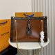Orange Casual Street Letters Patchwork Chains Contrast Bags