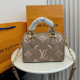 Khaki Casual Daily Letters Patchwork Contrast Embossed Bags