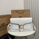 White Casual Street Letters Patchwork Contrast Adjustable Bags
