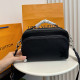 Black Casual Daily Solid Color Patchwork Zipper Bags