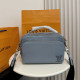 Baby Blue Casual Daily Solid Color Patchwork Zipper Bags