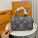 Gray Purple Casual Daily Letters Patchwork Contrast Embossed Bags