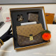 Yellow Brown Casual Daily Letters Patchwork Contrast Bags