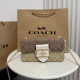 Apricot Brown Casual Daily Letters Patchwork Chains Contrast Bags