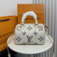 White Purple Casual Daily Letters Patchwork Contrast Embossed Bags