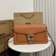 Orange Casual Daily Solid Color Patchwork Metal Accessories Trim Adjustable Bags