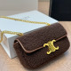 Brown Sexy Daily Solid Color Patchwork Fluffy Bags