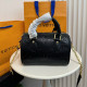 Black Casual Daily Letters Patchwork Zipper Embossed Bags