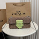 Brown Casual Daily Letters Patchwork Chains Contrast Bags