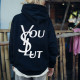 Black YOU SLUT PRINTED WOMEN'S HOODIE