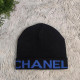 Blue Casual Letters Weave Hat
