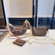 Brown Casual Street Letters Patchwork Zipper Contrast Bags