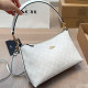 White Casual Street Letters Patchwork Zipper Contrast Adjustable Bags